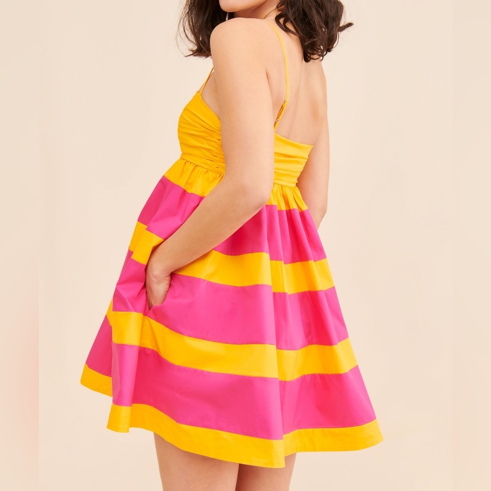 AMUR Aslin Colorblock Mini Dress Size 6 - Picture 11 of 16